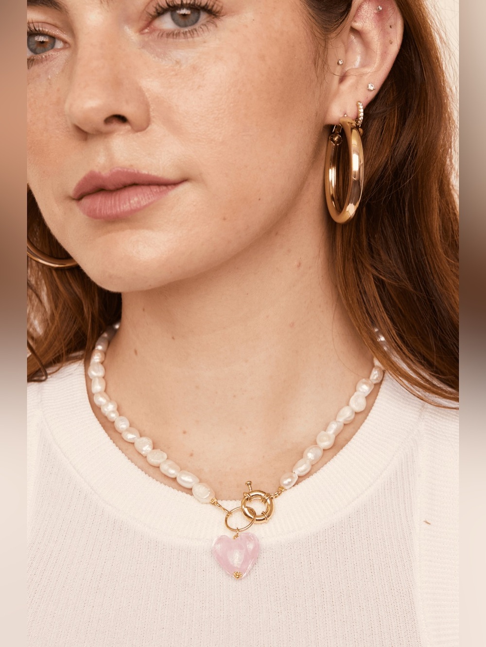 Petit Moments x Revolve Lisa Necklace in Pink - Picture 3 of 9